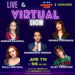 Virtual & In-Person Live Comedy feat. Gianmarco Soresi, Subhah Agarwal, Ophira Eisenberg, Sally Ann Hall, Eliot Thompson, and SURPRISE GUEST