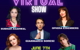Virtual & In-Person Live Comedy feat. Gianmarco Soresi, Subhah Agarwal, Ophira Eisenberg, Sally Ann Hall, Eliot Thompson, Sean Donnelly