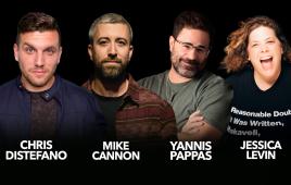 Chris Distefano, Yannis Pappas, Mike Cannon, Marie Faustin