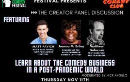 The New York Comedy Festival Presents the Creator Panel Discussion ft. Matt Pavich, Joanna Briley, Matthew Salacuse